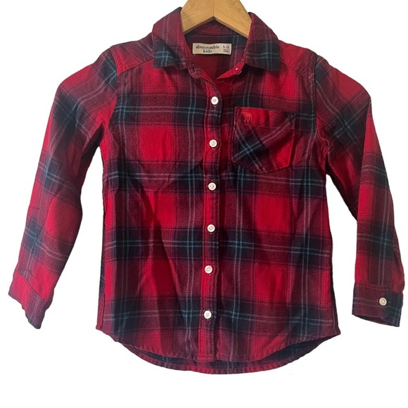 abercrombie kids Other - Abercrombie Kids Flannel Button Up Shirt, Sz 5/6